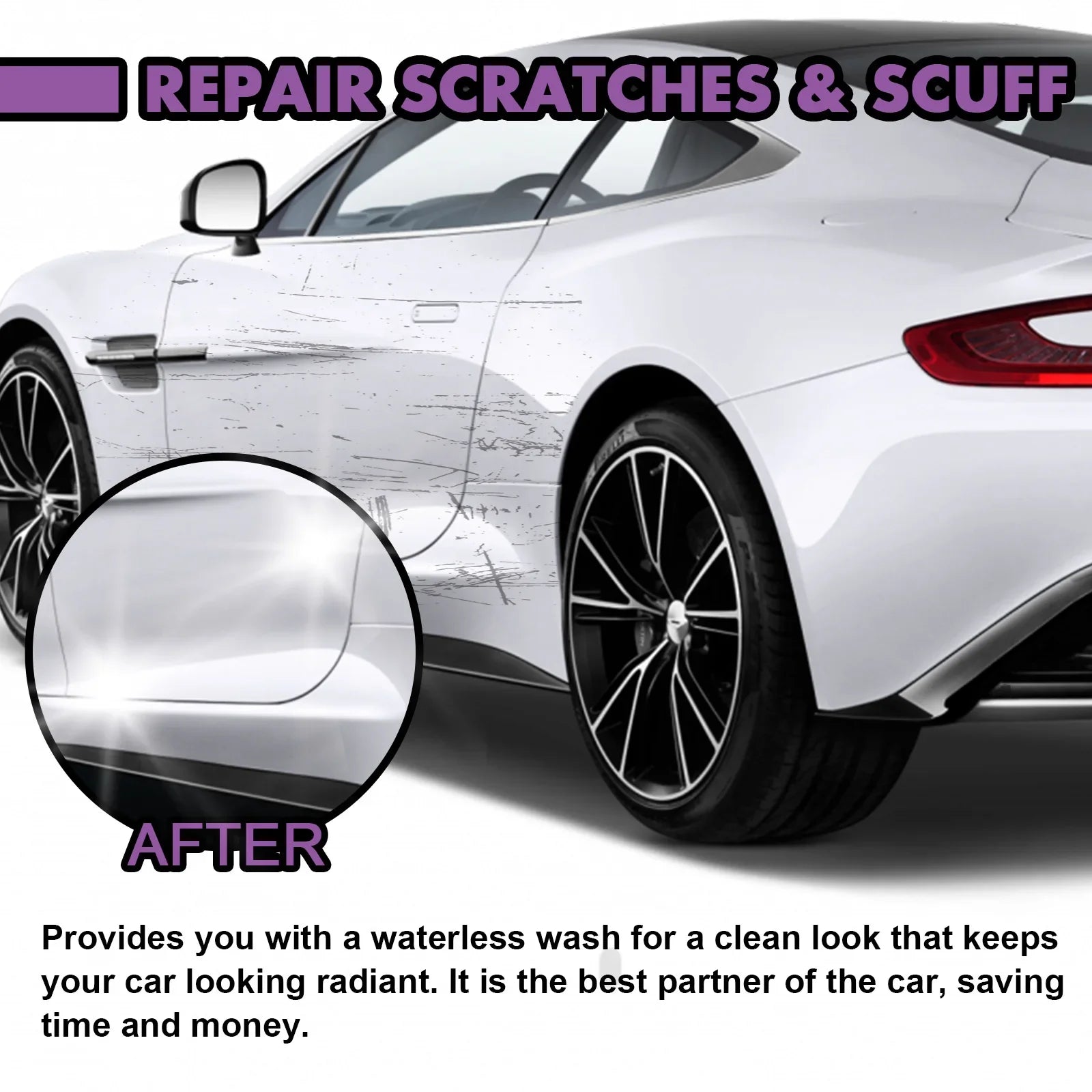 30Ml/100Ml Car Ceramic Coating Spray 3 in 1 Auto Nano Ceramic Coating Polishing Spraying Wax Car Paint Scratch Repair Remover