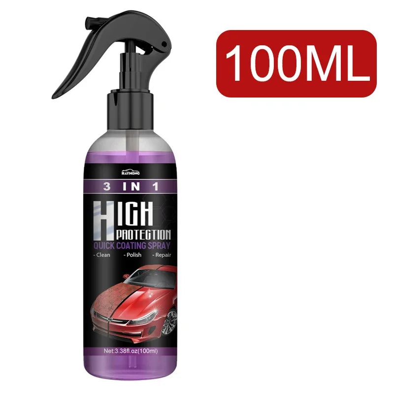 30Ml/100Ml Car Ceramic Coating Spray 3 in 1 Auto Nano Ceramic Coating Polishing Spraying Wax Car Paint Scratch Repair Remover