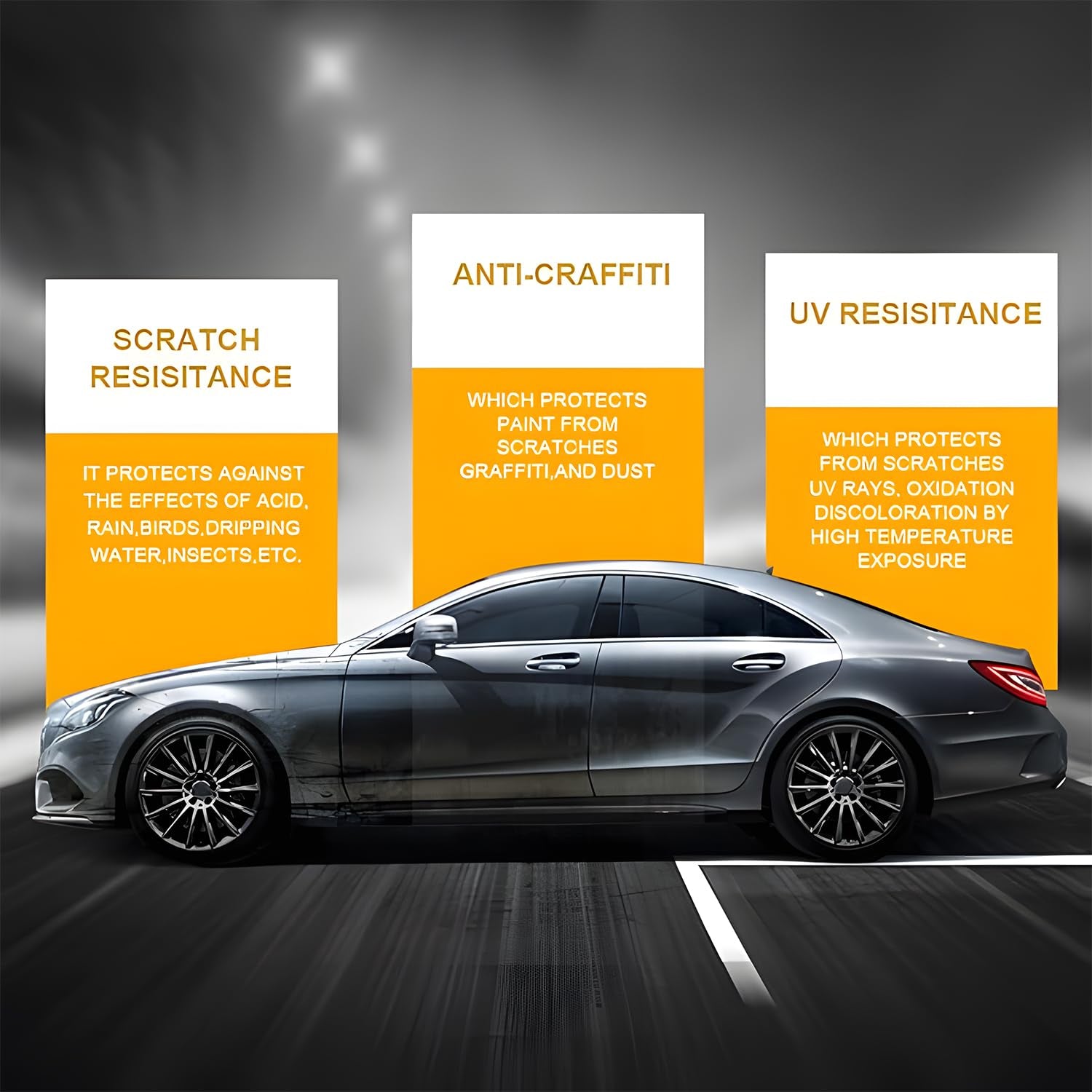 Advanced Graphene Ceramic Coating for Cars(70Ml),12H Graphene Coating for Auto Car Detailing,10+ Years of Long Lasting Car Protection,Gloss Hydrophobicty anti Scratch